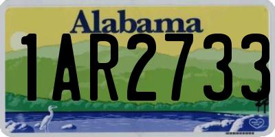 AL license plate 1AR2733