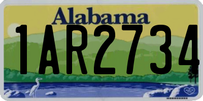 AL license plate 1AR2734
