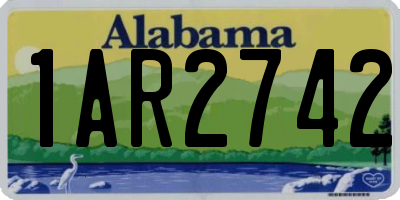 AL license plate 1AR2742