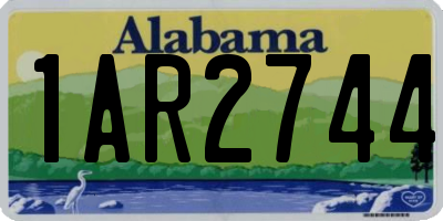 AL license plate 1AR2744