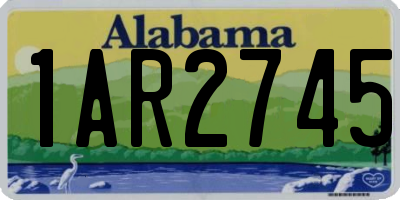 AL license plate 1AR2745