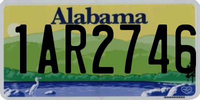 AL license plate 1AR2746