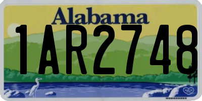 AL license plate 1AR2748