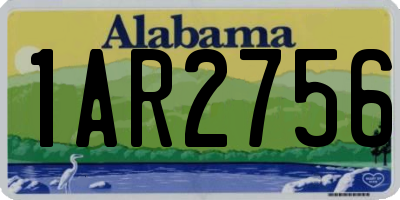 AL license plate 1AR2756