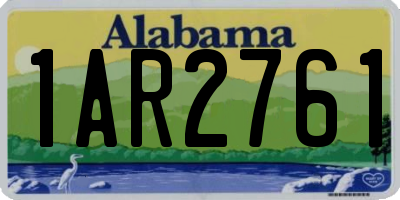 AL license plate 1AR2761