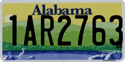 AL license plate 1AR2763