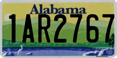 AL license plate 1AR2767
