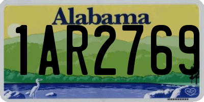 AL license plate 1AR2769