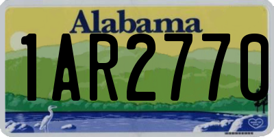AL license plate 1AR2770
