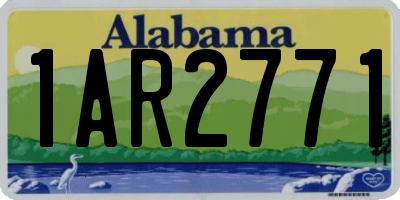 AL license plate 1AR2771