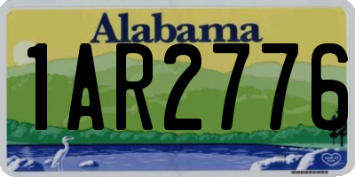 AL license plate 1AR2776