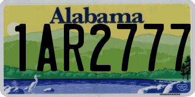AL license plate 1AR2777