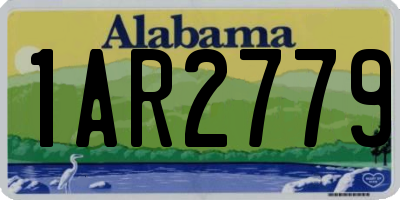 AL license plate 1AR2779