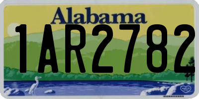 AL license plate 1AR2782