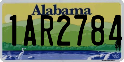 AL license plate 1AR2784