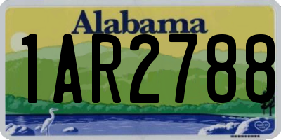 AL license plate 1AR2788