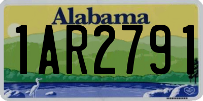 AL license plate 1AR2791
