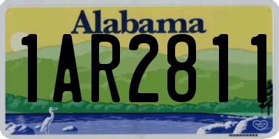 AL license plate 1AR2811