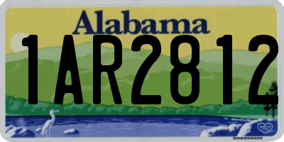 AL license plate 1AR2812