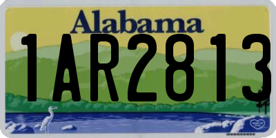 AL license plate 1AR2813