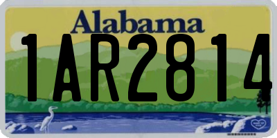 AL license plate 1AR2814