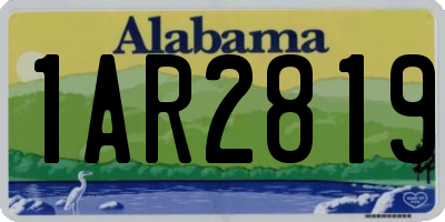 AL license plate 1AR2819