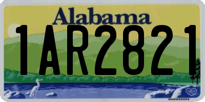 AL license plate 1AR2821