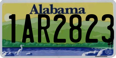 AL license plate 1AR2823