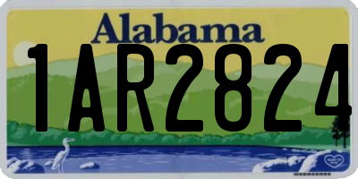 AL license plate 1AR2824