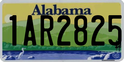 AL license plate 1AR2825