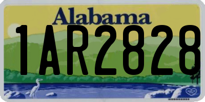 AL license plate 1AR2828