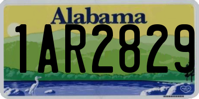 AL license plate 1AR2829