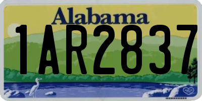 AL license plate 1AR2837