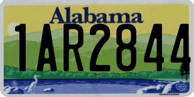 AL license plate 1AR2844