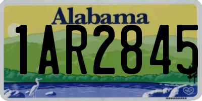AL license plate 1AR2845