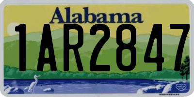 AL license plate 1AR2847