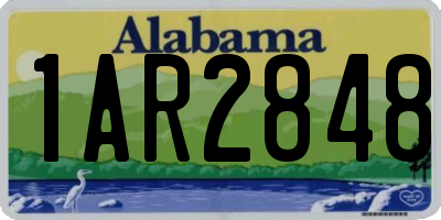 AL license plate 1AR2848
