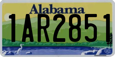 AL license plate 1AR2851