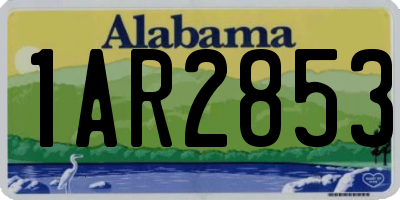 AL license plate 1AR2853