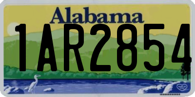 AL license plate 1AR2854