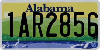 AL license plate 1AR2856
