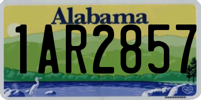 AL license plate 1AR2857