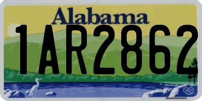 AL license plate 1AR2862