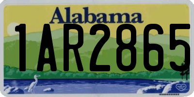 AL license plate 1AR2865