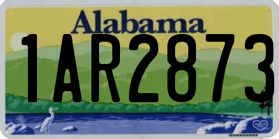 AL license plate 1AR2873