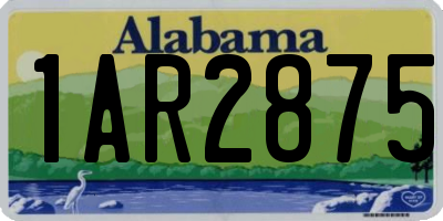 AL license plate 1AR2875