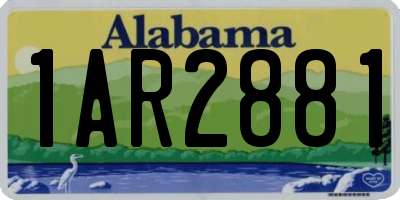 AL license plate 1AR2881