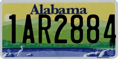 AL license plate 1AR2884