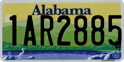 AL license plate 1AR2885