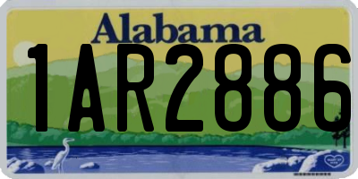 AL license plate 1AR2886